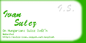 ivan sulcz business card